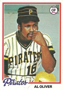 1978 Topps #430 Al Oliver VG Pittsburgh Pirates 