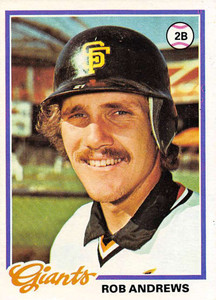 1978 Topps #461 Rob Andrews DP VG San Francisco Giants 