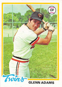 1978 Topps #497 Glenn Adams VG Minnesota Twins 