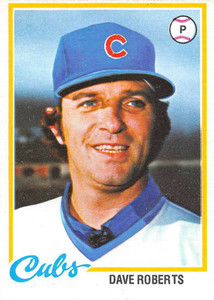 1978 Topps #501 Dave Roberts VG Chicago Cubs 