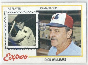 1978 Topps #522 Dick Williams MG VG Montreal Expos 