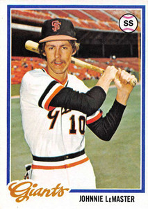 1978 Topps #538 Johnnie LeMaster VG San Francisco Giants 