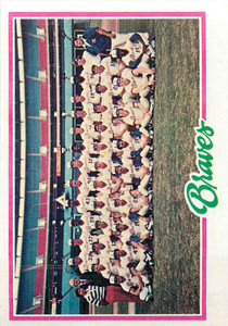 1978 Topps #551 Braves Team VG Atlanta Braves 