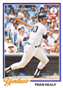 1978 Topps #582 Fran Healy VG New York Yankees 