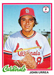 1978 Topps #587 John Urrea VG RC Rookie St. Louis Cardinals 