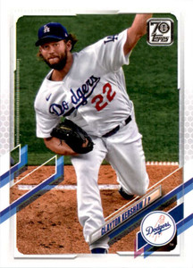 2021 Topps #67 Clayton Kershaw VG Los Angeles Dodgers 