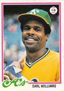 1978 Topps #604 Earl Williams VG Oakland Athletics 