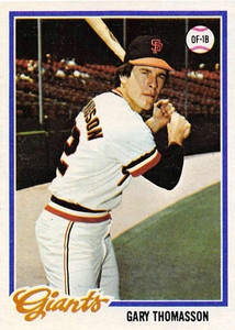 1978 Topps #648 Gary Thomasson VG San Francisco Giants 