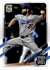 2021 Topps #179 Clayton Kershaw VG Los Angeles Dodgers 