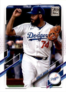 2021 Topps #347 Kenley Jansen VG Los Angeles Dodgers 