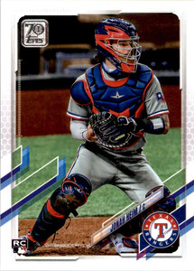 2021 Topps #628 Jonah Heim VG RC Rookie Texas Rangers 