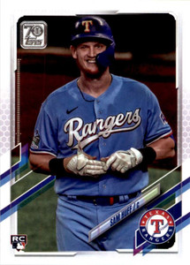 2021 Topps #654 Sam Huff VG RC Rookie Texas Rangers 