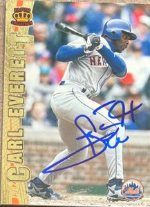 Carl Everett Autographed 1997 Pacific Crown Collection #362