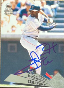 Carl Everett Autographed 2000 Pacific Omega #21