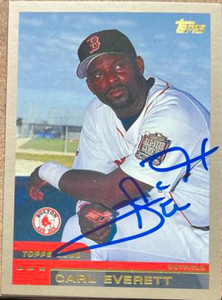 Carl Everett Autographed 2000 Topps #267