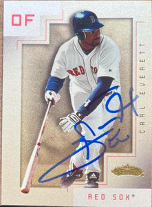 Carl Everett Autographed 2001 Fleer Showcase #53