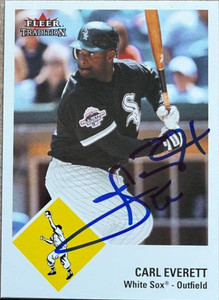 Carl Everett Autographed 2003 Fleer Tradition Update #U2