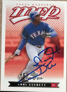 Carl Everett Autographed 2003 Upper Deck MVP #204