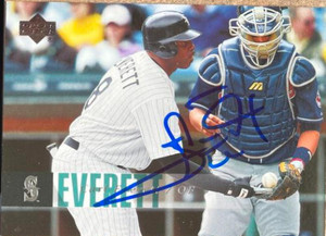 Carl Everett Autographed 2006 Upper Deck #107