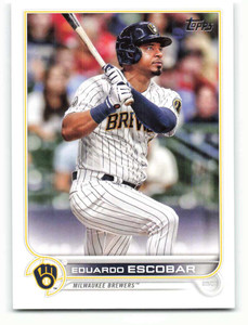 2022 Topps #207 Eduardo Escobar NM-MT Milwaukee Brewers 