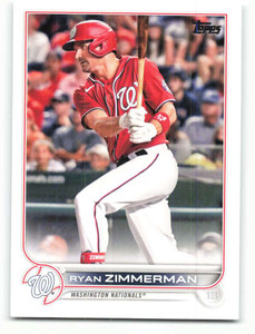 2022 Topps #296 Ryan Zimmerman NM-MT Washington Nationals 
