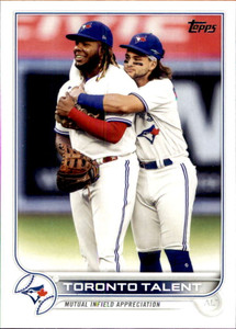 2022 Topps #381 Guerrero Jr./Bichette NM-MT Toronto Blue Jays 