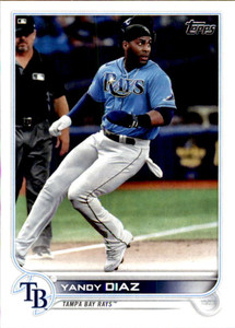 2022 Topps #496 Yandy Diaz NM-MT Tampa Bay Rays 