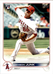 SOLD 155922 2022 Topps #594 Janson Junk NM-MT RC Rookie Los Angeles Angels 