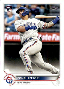 2022 Topps #649 Yohel Pozo NM-MT RC Rookie Texas Rangers 