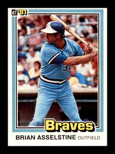 1981 Donruss #186 Brian Asselstine NM-MT Atlanta Braves 