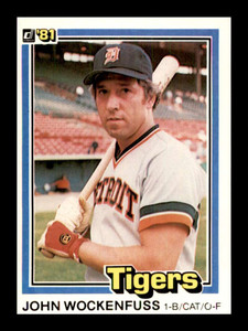 1981 Donruss #245 John Wockenfuss NM-MT Detroit Tigers 