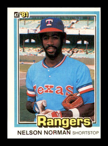 1981 Donruss #509 Nelson Norman NM-MT Texas Rangers 