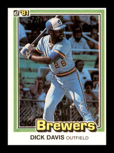 1981 Donruss #528 Dick Davis NM-MT Milwaukee Brewers 