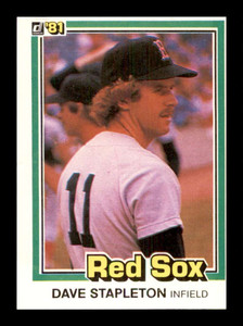 1981 Donruss #544 Dave Stapleton NM-MT RC Rookie Boston Red Sox 