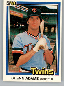 1981 Donruss #566b Glenn Adams COR NM-MT Minnesota Twins 