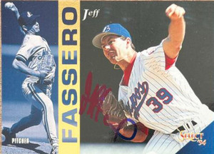 Jeff Fassero Autographed 1994 Score Select #124