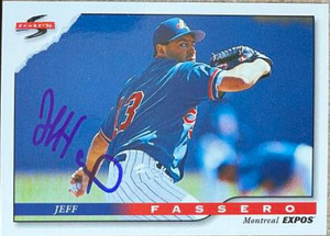 Jeff Fassero Autographed 1996 Score #411