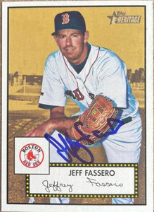 Jeff Fassero Autographed 2001 Topps Heritage #394 SP (Red Back) Signed Jefffrey