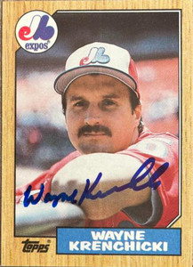 Wayne Krenchicki Autographed 1987 Topps #774