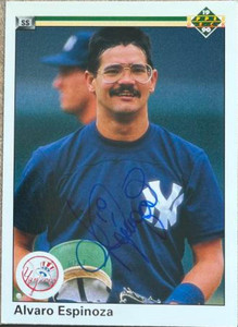 Alvaro Espinoza Autographed 1990 Upper Deck #163