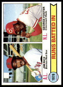 1979 Topps #3 Jim Rice/George Foster RBI Leaders VG Boston Red Sox/Cincinnati Reds 