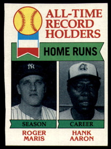 1979 Topps #413 Roger Maris/Hank Aaron ATL VG Atlanta Braves 
