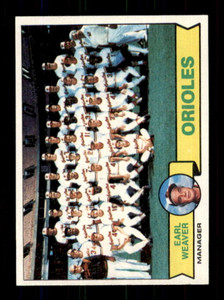 1979 Topps #689 Earl Weaver MG VG Baltimore Orioles 