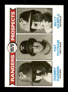 1979 Topps #713 Danny Darwin/Pat Putnam/Billy Sample Rangers Prospects VG RC Rookie Texas Rangers 