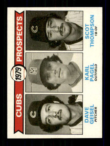 1979 Topps #716 Dave Geisel/Karl Pagel/Scot Thompson Cubs Prospects VG RC Rookie Chicago Cubs 