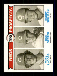 1979 Topps #717 Mike LaCoss/Ron Oester/Harry Spilman Reds Prospects VG RC Rookie Cincinnati Reds 