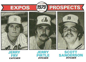 1979 Topps #720 Jerry Fry/Gerry Pirtle/Scott Sanderson Expos Prospects VG RC Rookie Montreal Expos 