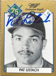 Pat Listach Autographed 1994 Lite Beer Milwaukee Brewers 25th Anniversary SGA #NNO Pat Listach Autographed 1994 Lite Beer Milwaukee Brewers 25th Anniversary SGA #NNO