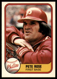 1981 Fleer #1 Pete Rose UER VG Philadelphia Phillies 