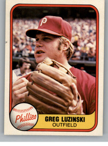 1981 Fleer #10 Greg Luzinski VG Philadelphia Phillies 